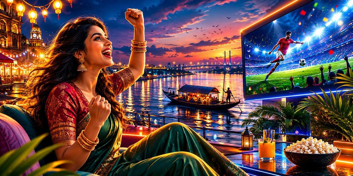 সুন্দরবনের প্রাকৃতিক পরিবেশে অনুপ্রাণিত বিনোদন প্ল্যাটফর্মের একটি দৃশ্য